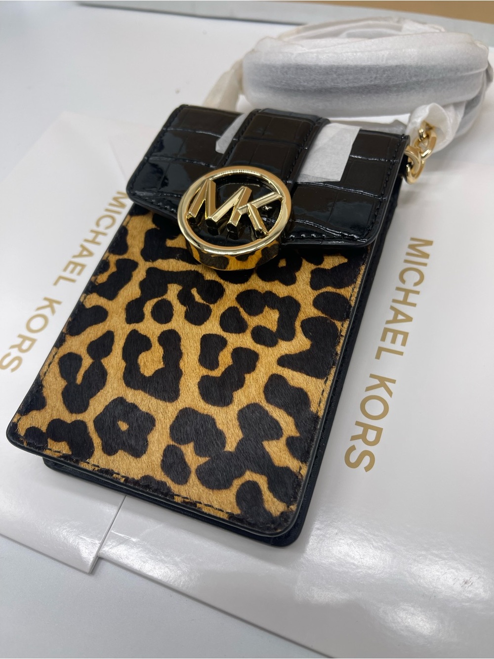Michael Kors Carmen Small NS Phone XBODY HairCalf
Black Multi - Picture 12 of 16